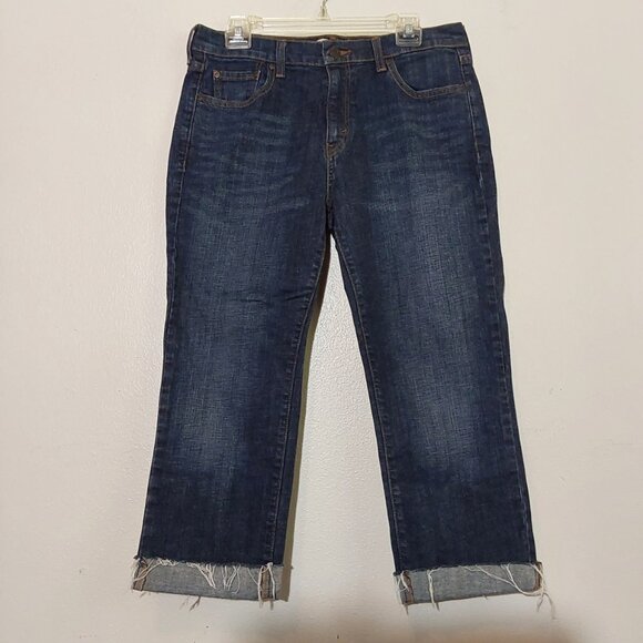 Levi's 505 Boyfriend Mid-Rise Straight Leg Crop Jeans - 12 - Great Condition - Picture 2 of 8